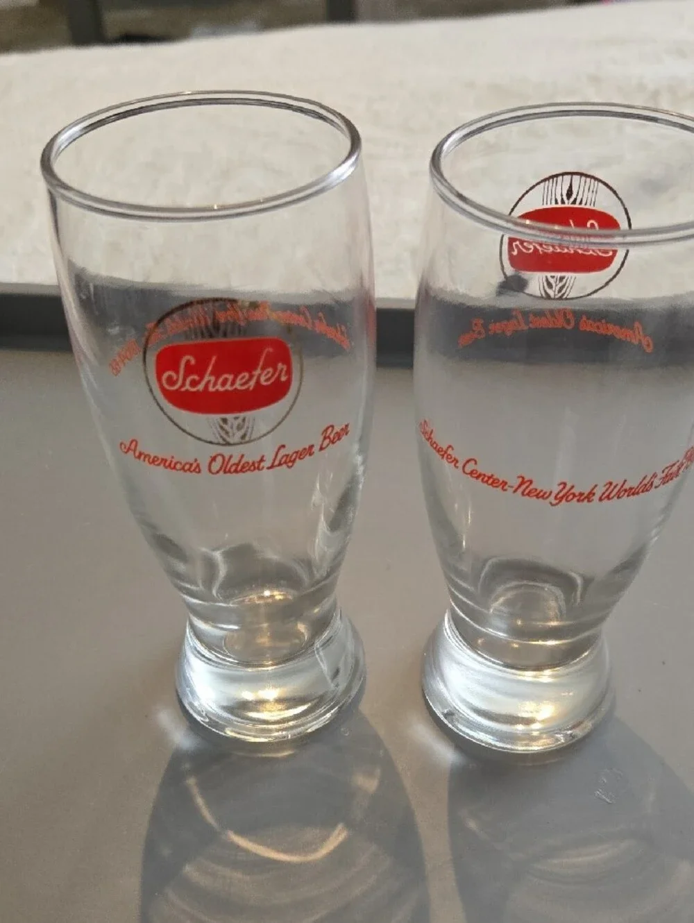 Vintage Schaefer Beer Glasses